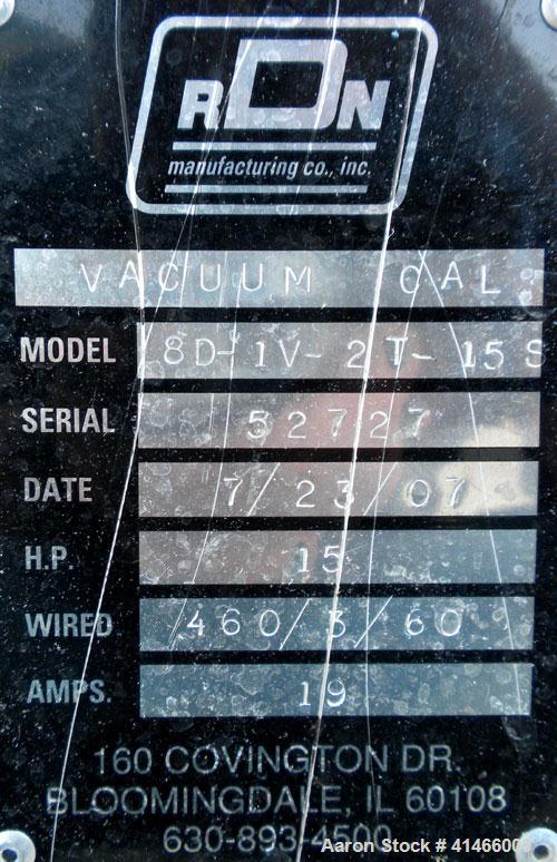 Used Stainless Steel RDN Vacuum Calibration Tank, Model 8D-1V-2T-15S