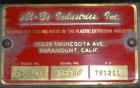 Used Al-Be Industries Vacuum Sizing Tank, Model C-7-216, 304 Stainless steel. Vacuum section 14’’ wide x 24’’ long x 7-1/2’’ deep with a plastic cover. Cooling section 8’’ wide x 216’’ long x 8’’ dee...