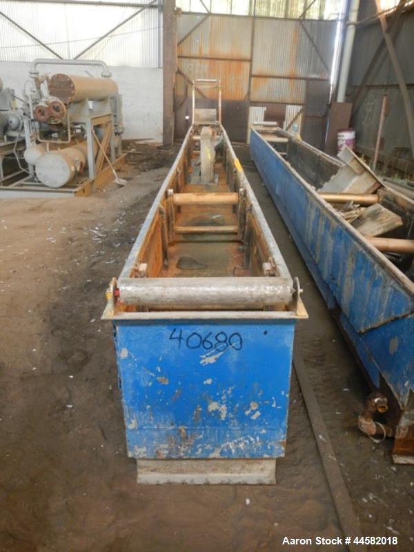 Used Fiberglass Cooling Bath, approximately 36'