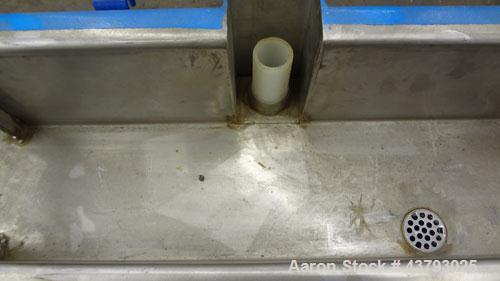 Used CDS Custom Downstream Systems Water Table, Model CWT-6-6.  6" Wide x 72" long x 6" deep.  Very little use.