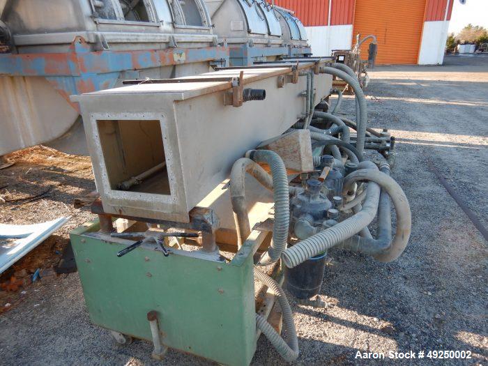 Used Conair Spray Cooling Tank, Model MCB-12-8, Stainless Steel. Approximate 15" x 15" cross section, 12' long. Includes (1) circulating pump. Mounted on a carbon steel frame on casters. Serial# 1803...