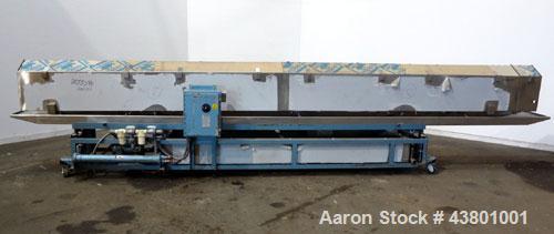 Unused- Davis Standard Spray Tunnel, Model 18-18-20, 304 Stainless Steel. Approximately 18-3/4" wide x 18" deep x 252" long.  (4) Spray bars, bottom rollers. (5) Section hinged plastic covers. Includ...
