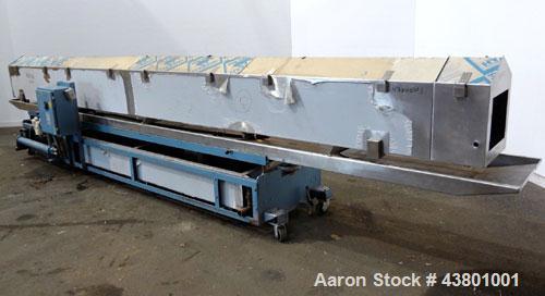 Unused- Davis Standard Spray Tunnel, Model 18-18-20, 304 Stainless Steel. Approximately 18-3/4" wide x 18" deep x 252" long.  (4) Spray bars, bottom rollers. (5) Section hinged plastic covers. Includ...