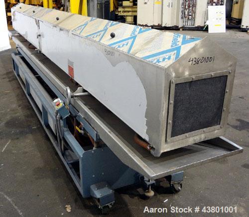 Unused- Davis Standard Spray Tunnel, Model 18-18-20, 304 Stainless Steel. Approximately 18-3/4" wide x 18" deep x 252" long.  (4) Spray bars, bottom rollers. (5) Section hinged plastic covers. Includ...