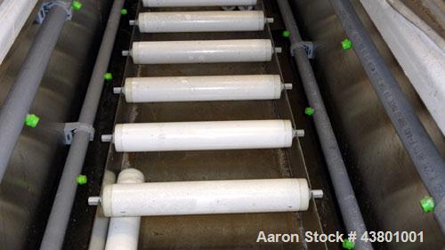 Unused- Davis Standard Spray Tunnel, Model 18-18-20, 304 Stainless Steel. Approximately 18-3/4" wide x 18" deep x 252" long.  (4) Spray bars, bottom rollers. (5) Section hinged plastic covers. Includ...