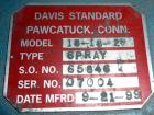 Unused- Davis Standard Spray Tunnel, Model 18-18-20, 304 Stainless Steel. Approximately 18-3/4