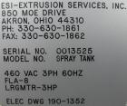 Used: Extrusion Services Inc (ESI) spray cooling tank, 304 stainless steel. 16