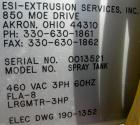 Used: Extrusion Services Inc.(ESI) spray cooling tank, 304 stainless steel. 16