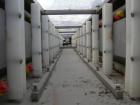 Used: Extrusion Services Inc.(ESI) spray cooling tank, 304 stainless steel. 16