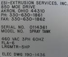 Unused: Extrusion Services Inc.(ESI) spray cooling tank, 304 stainless steel. 16