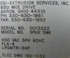 Used: Extrusion Services Inc.(ESI) spray cooling tank, 304 stainless steel. 16