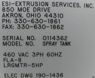 Unused: Extrusion Services Inc.(ESI) spray cooling tank, 304 stainless steel. 16
