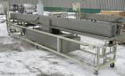 Used: Extrusion Services Inc.(ESI) spray cooling tank, 304 stainless steel. 16