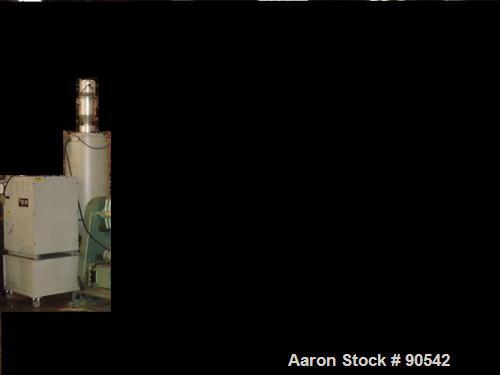 USED: Dri-Air dehumidifying dryer, model APD-8.  Single bed, 2 zone.  3/60/480 Volt, 20 Amps.  Unit includes a 300 lb insulated hopper, 21" diameter and controls.  Mounted on a carbon steel frame on ...