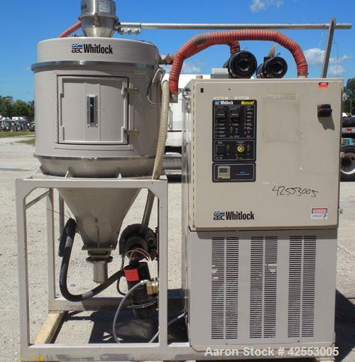 Used AEC Whitlock Nomad Series Drying and Conveying System. (1) AEC model PD-4AQ dehumidifying dryer, approximate 150 cfm process air flow, 3/60/460 volt, 35.1 amp. (1) 12 Cubic foot drying hopper. (...