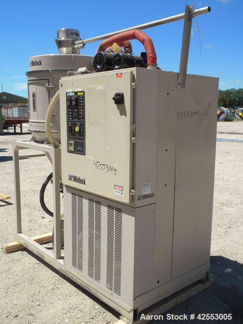 Used AEC Whitlock Nomad Series Drying and Conveying System. (1) AEC model PD-4AQ dehumidifying dryer, approximate 150 cfm process air flow, 3/60/460 volt, 35.1 amp. (1) 12 Cubic foot drying hopper. (...