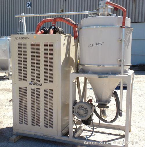 Used AEC Whitlock Nomad Series Drying and Conveying System. (1) AEC model PD-4AQ dehumidifying dryer, approximate 150 cfm process air flow, 3/60/460 volt, 35.1 amp. (1) 12 Cubic foot drying hopper. (...