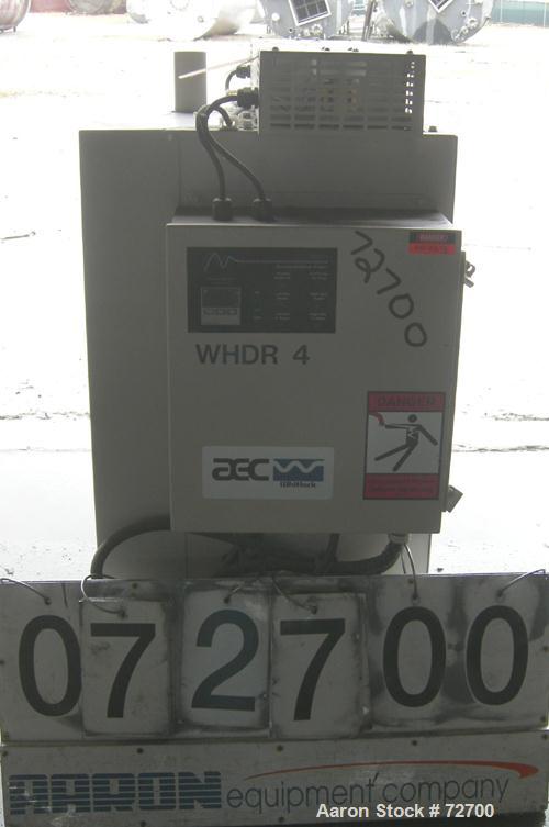 USED: AEC Whitlock WD Series dehumidifying dryer, model WD50FR. 3/60/460 volt, 50 cfm process air flow, 19 full load amps, 3/4 hp blower motor, 15.05 kva. Includes Level 1 controls. Mounted on caster...
