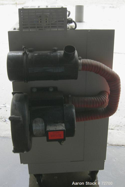 USED: AEC Whitlock WD Series dehumidifying dryer, model WD50FR. 3/60/460 volt, 50 cfm process air flow, 19 full load amps, 3/4 hp blower motor, 15.05 kva. Includes Level 1 controls. Mounted on caster...