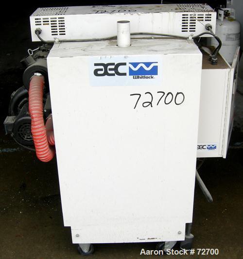 USED: AEC Whitlock WD Series dehumidifying dryer, model WD50FR. 3/60/460 volt, 50 cfm process air flow, 19 full load amps, 3/4 hp blower motor, 15.05 kva. Includes Level 1 controls. Mounted on caster...
