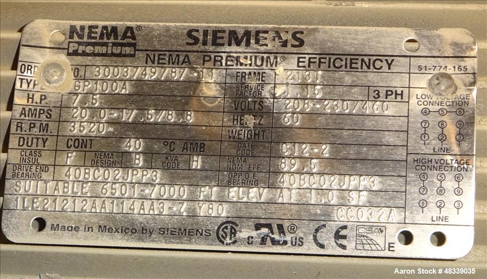 Used Bry-Air Industrial EcoDry Dehumidifier, Model VFB-ECO 24-G-3400-DXP-EPH-AA