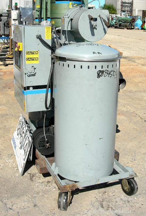 Used Cincinnati Milacron Solid Bed Style Dryer, Model CDD-200. (2) Desiccant beds. Temperature range approximately 170 to 250 deg F. Air flow approximately 125 cfm. 3/60/460 volt, 22.84 amp. Mounted ...