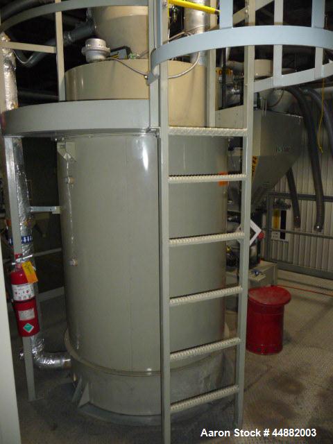 Used Conair Model CD1000 Desiccant Dryer, Serial #19921.  Includes Conair hopper model CH44-58/SP, serial #73872, hopper with approximately 44"0D X 82" straight side dimensions with approximately 36"...