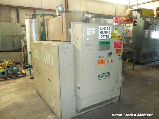 Used Conair Model CD1600 High Heat (?) Desiccant Dryer with (2) water cooled return air polycools