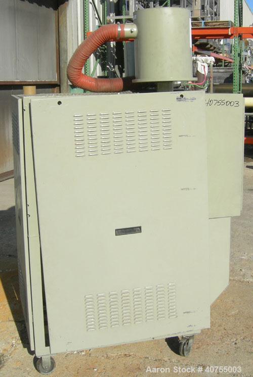 Used Conair Drying System consisting of: (1) Conair dehumidifying dryer, model CD200, 150 CFM, temperature range 160 - 250 Degrees F. 3 desiccant cartridges. 3/60/480 Volt. Includes Compudry control ...