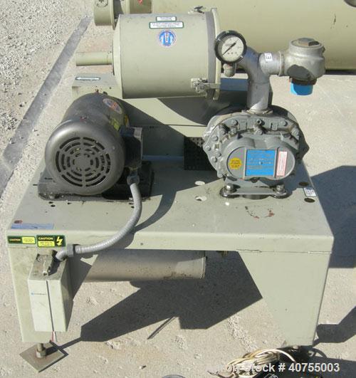 Used Conair Drying System consisting of: (1) Conair dehumidifying dryer, model CD200, 150 CFM, temperature range 160 - 250 Degrees F. 3 desiccant cartridges. 3/60/480 Volt. Includes Compudry control ...