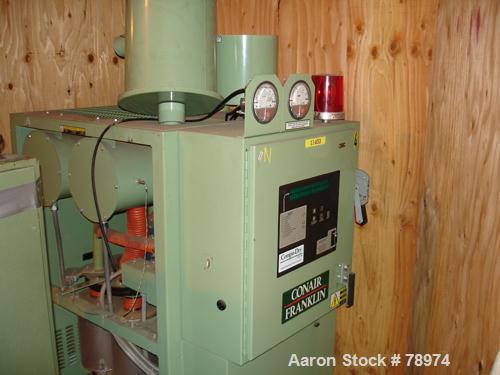 USED: Conair/Franklin model CD300 200 cfm dehumidifying dryer. Compu-Dry microprocessor controls, 480/3/60 control circuit, 4 rotating self-regenerating desiccant beds, 3.5 hp 3/60/208-230/460 volt, ...