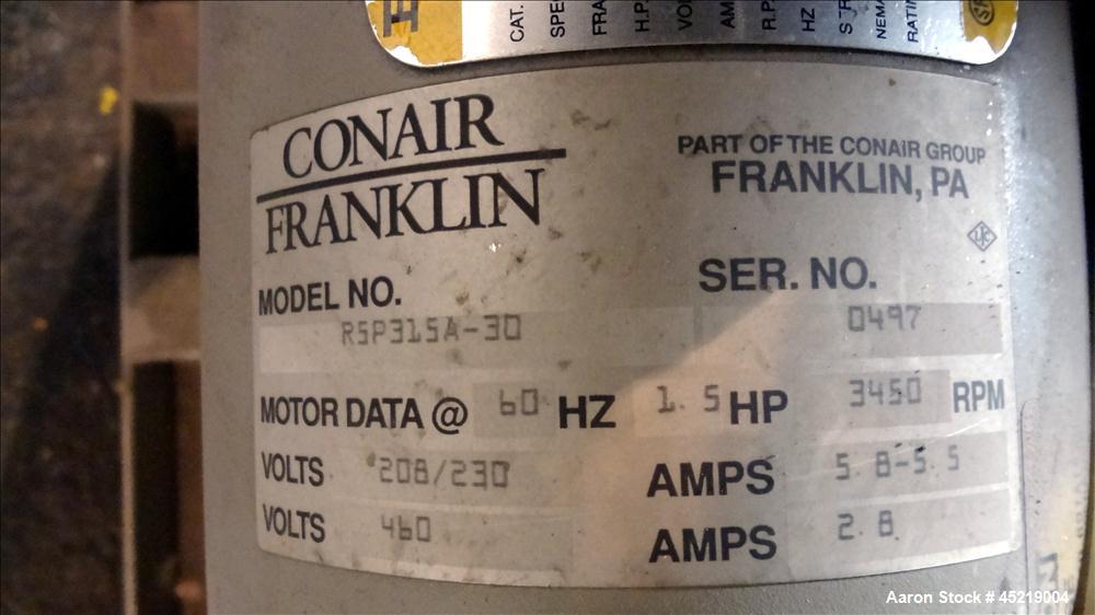 Used Conair Dehumidifying Dryer Model CDG400