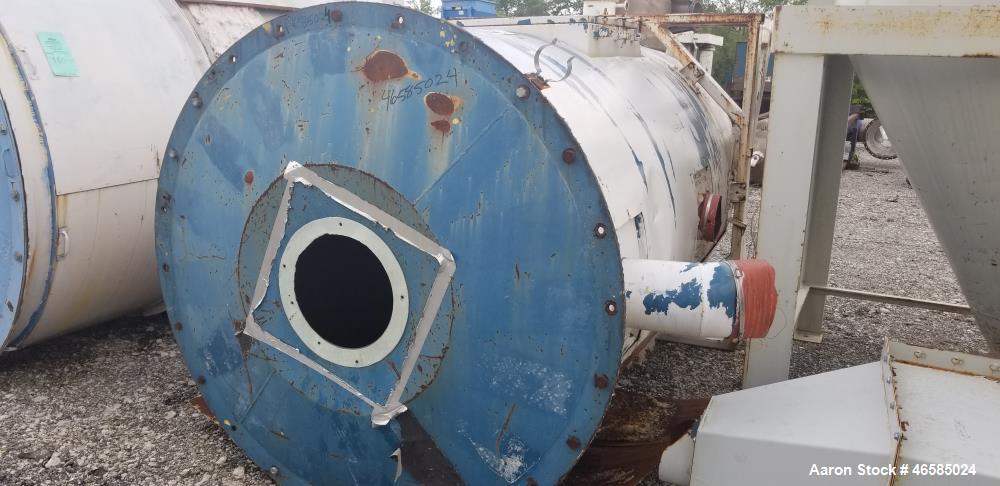 Used Conair Carousel Dehumidifying Dryer, Gas Heated, Model CDG1000, Carbon Steel. Approximate 925 CFM, drying temperature range 160 to 250 degrees F. (5) Desiccant cartridges. Includes CDG1000 Compu...