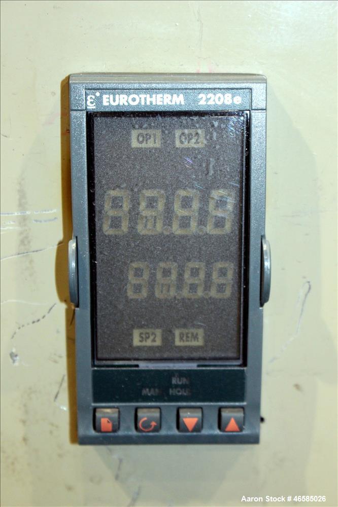 Used Conair Carousel Dehumidifying Dryer, Gas Heated, Model CDG1000, Carbon Steel. Approximate 925 CFM, drying temperature range 160 to 250 degrees F. (5) Desiccant cartridges. Includes CDG1000 Compu...