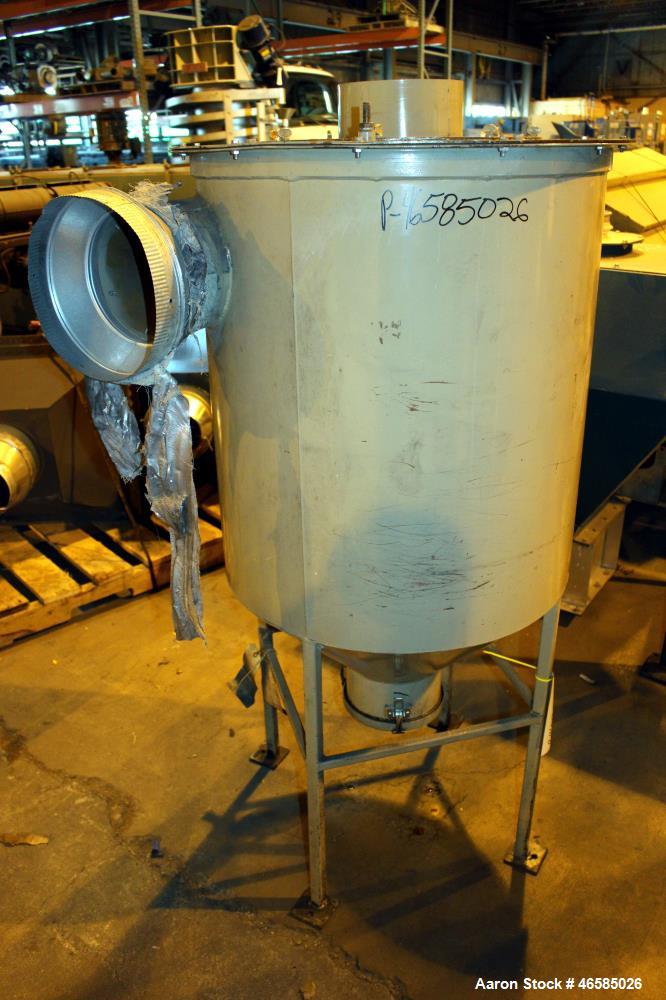 Used Conair Carousel Dehumidifying Dryer, Gas Heated, Model CDG1000, Carbon Steel. Approximate 925 CFM, drying temperature range 160 to 250 degrees F. (5) Desiccant cartridges. Includes CDG1000 Compu...