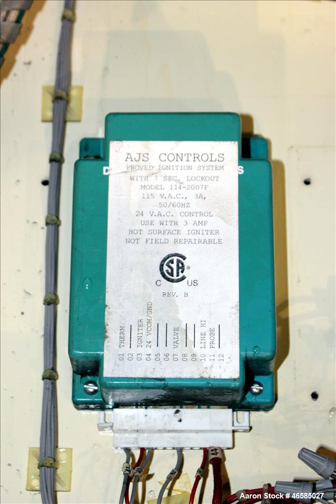 Used Conair Carousel Dehumidifying Dryer, Gas Heated, Model CDG1000, Carbon Steel. Approximate 925 CFM, drying temperature range 160 to 250 degrees F. (5) Desiccant cartridges. Includes CDG1000 Compu...
