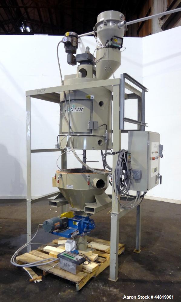 Used Conair CR500 Crystallizing & Drying Line.  Approximately 500 pounds per hour output.  Consisting of:  (1) Conair Crystallizer, model CR500, revision 494/0699, serial #80851, built 2001.  (1) Agi...