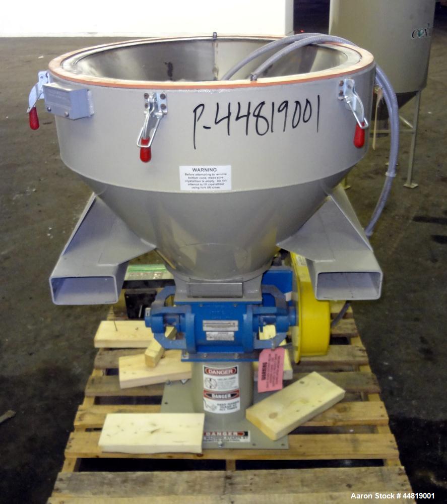 Used Conair CR500 Crystallizing & Drying Line.  Approximately 500 pounds per hour output.  Consisting of:  (1) Conair Crystallizer, model CR500, revision 494/0699, serial #80851, built 2001.  (1) Agi...