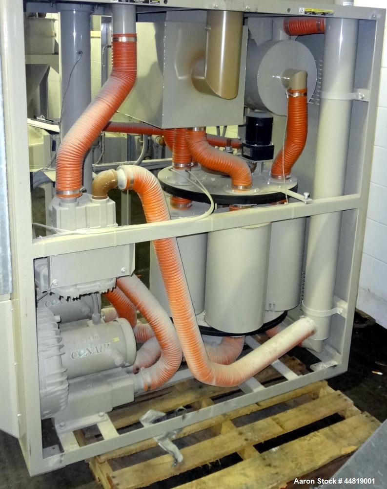 Used Conair CR500 Crystallizing & Drying Line.  Approximately 500 pounds per hour output.  Consisting of:  (1) Conair Crystallizer, model CR500, revision 494/0699, serial #80851, built 2001.  (1) Agi...