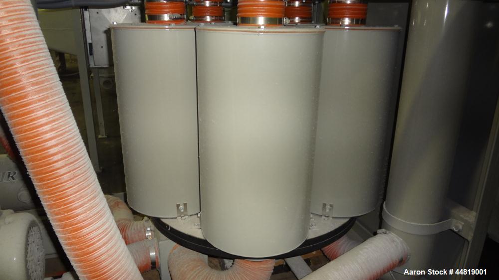 Used Conair CR500 Crystallizing & Drying Line.  Approximately 500 pounds per hour output.  Consisting of:  (1) Conair Crystallizer, model CR500, revision 494/0699, serial #80851, built 2001.  (1) Agi...