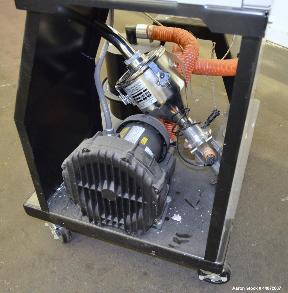 Used Conair MDC Carousel Dehumidifying Dryer, ModelD15, Carbon Steel.  Approximatelt 15 cfm, drying temperature range 100-375 degrees F, 3/60/480 volt, 6.3 amp, serial #160019. Includes a Conair dryi...