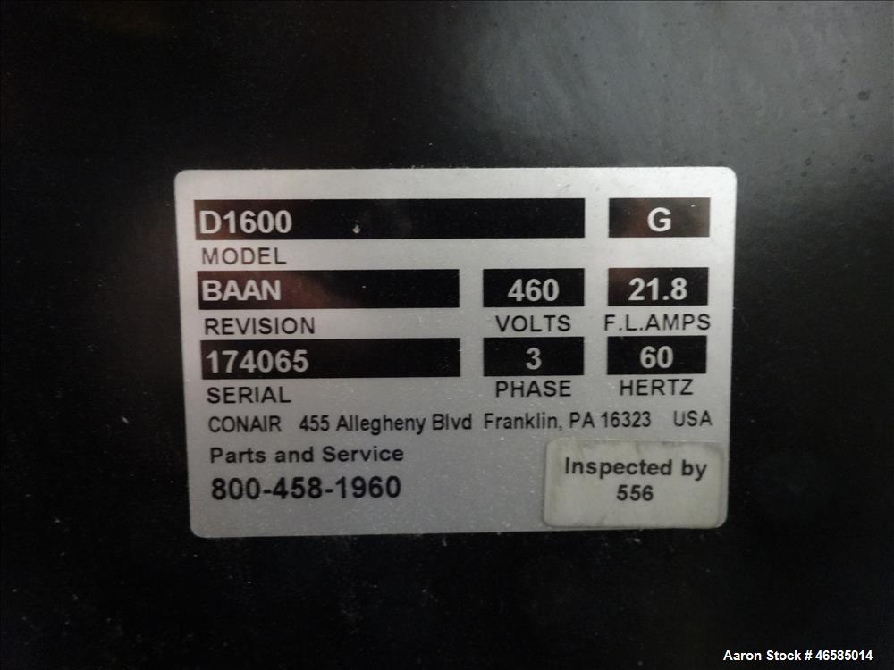 Used Conair Carousel Dehumidifying Dryer, Model D1600