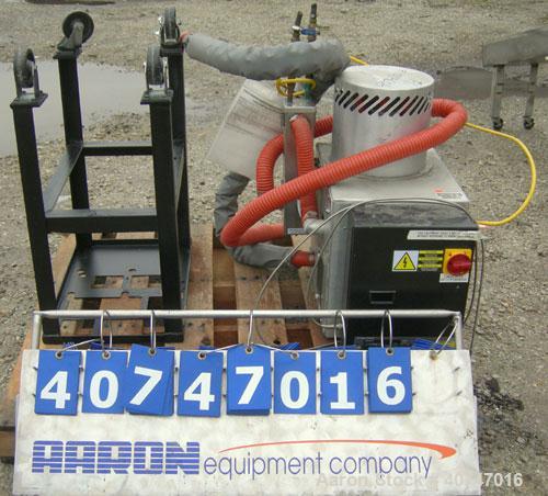 Used ConairCarousel DehumidifyingDryer,modelSC7.5,carbon steel, 7.5 cfm. Drying temperature range 150-375 deg F.3/60/480 volt, 4.8 amp. Includescontrol panel and a stand with casters.