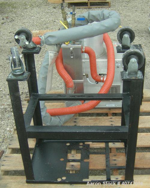 Used ConairCarousel DehumidifyingDryer,modelSC7.5,carbon steel, 7.5 cfm. Drying temperature range 150-375 deg F.3/60/480 volt, 4.8 amp. Includescontrol panel and a stand with casters.