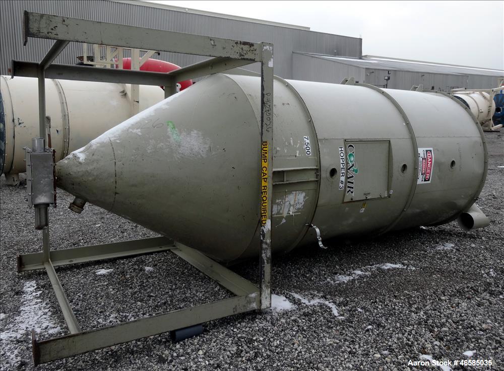 Used Conair Drying Hopper. Approximate 7,500 Lbs. capacity.
