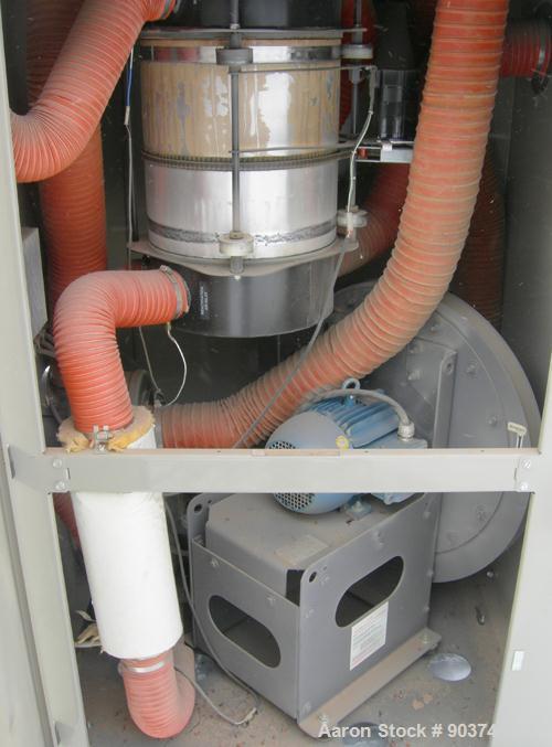 USED: Conair dehumidifying drying system consisting of: (1) Conair model W800 dehumidifying dryer, 100 to 375 deg F. Includes control panel. (1) Conair model CH64 insulated drying hopper, carbon stee...