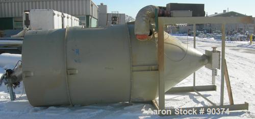 USED: Conair dehumidifying drying system consisting of: (1) Conair model W800 dehumidifying dryer, 100 to 375 deg F. Includes control panel. (1) Conair model CH64 insulated drying hopper, carbon stee...