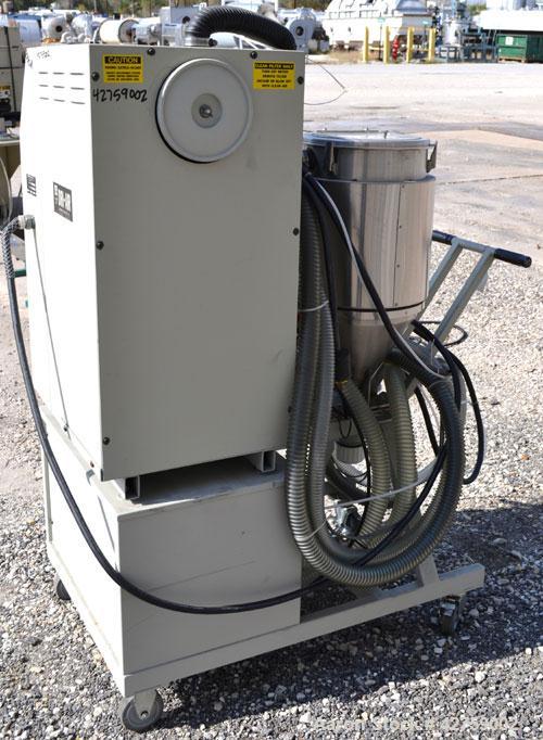 Used Dri-Air Portable Dryer, Model APD-1, Carbon Steel, Approximate 25 cfm, process rate 7.5 pounds an hour. Includes a stainless steel 30 pound hopper, model RH30. 3/240 volt, 20 amp. Mounted on a f...