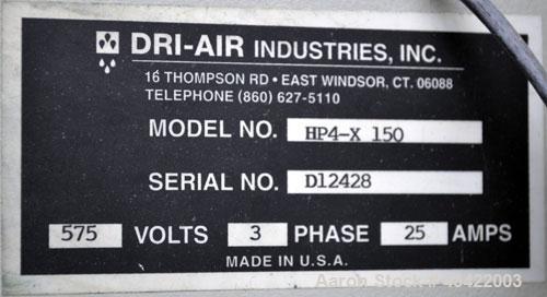 Used Dri-Air Industries Desiccant Dryer, Model HP4-X 150