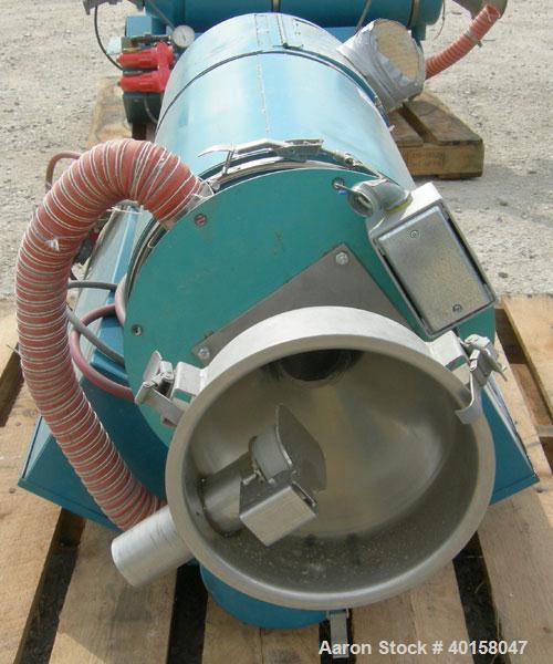 Used Novatec Nova Drier non-desiccant resin dryer, model N-25. Throughput capacity 25 pounds an hour, 5.7 scfm. Constant -40 deg or lower dewpoint process air in less than 4 minutes. Standard process...